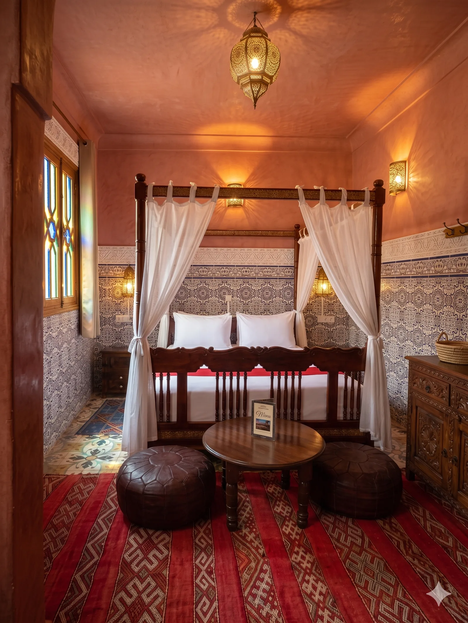 Another view of the Shahrazad room at Riad Tasneem