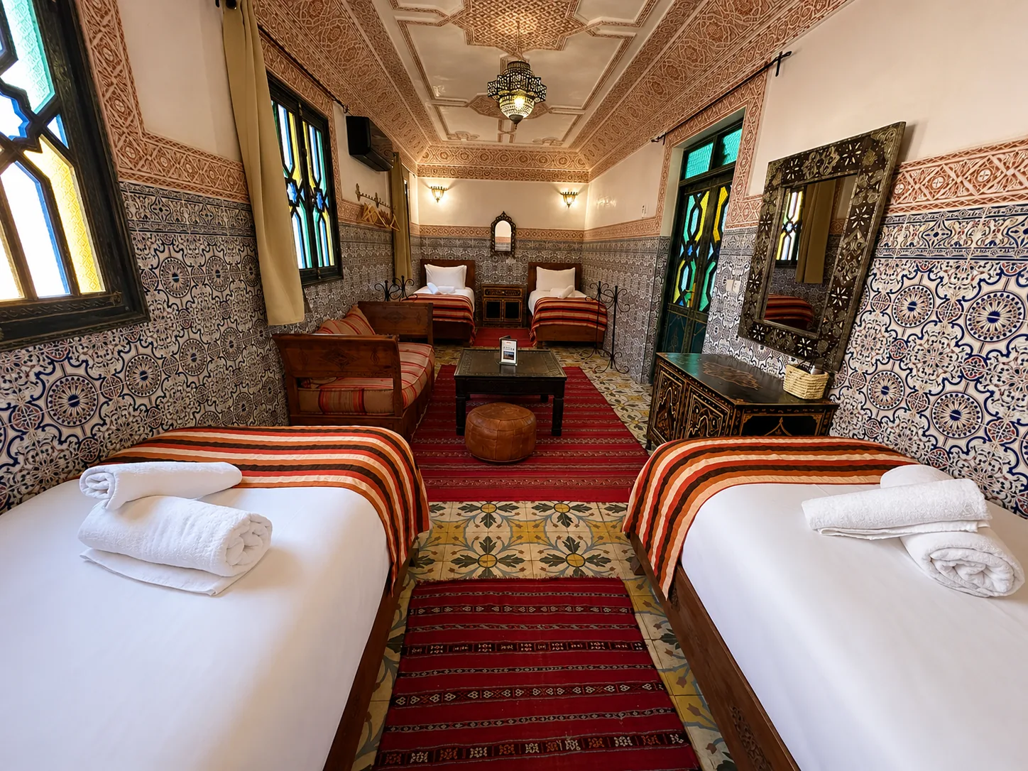 Another view of the Zahra room at Riad Tasneem