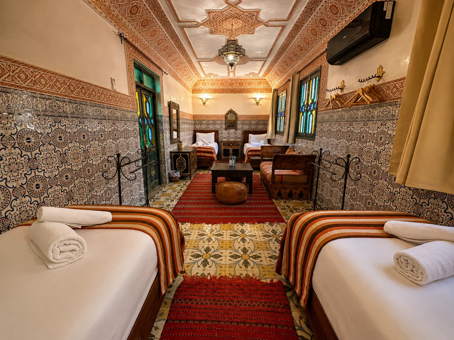 Detail view of Zahra room at Riad Tasneem